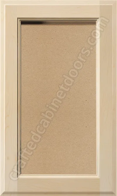 Natural Adobe Door MDF Panel / Paintable Hardwood Frame