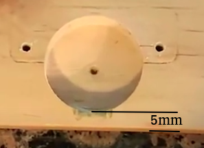 Measuring distance from cup to edge of door